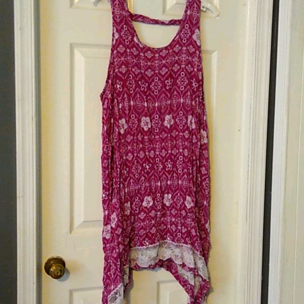 Pink Rose Summer Dress
